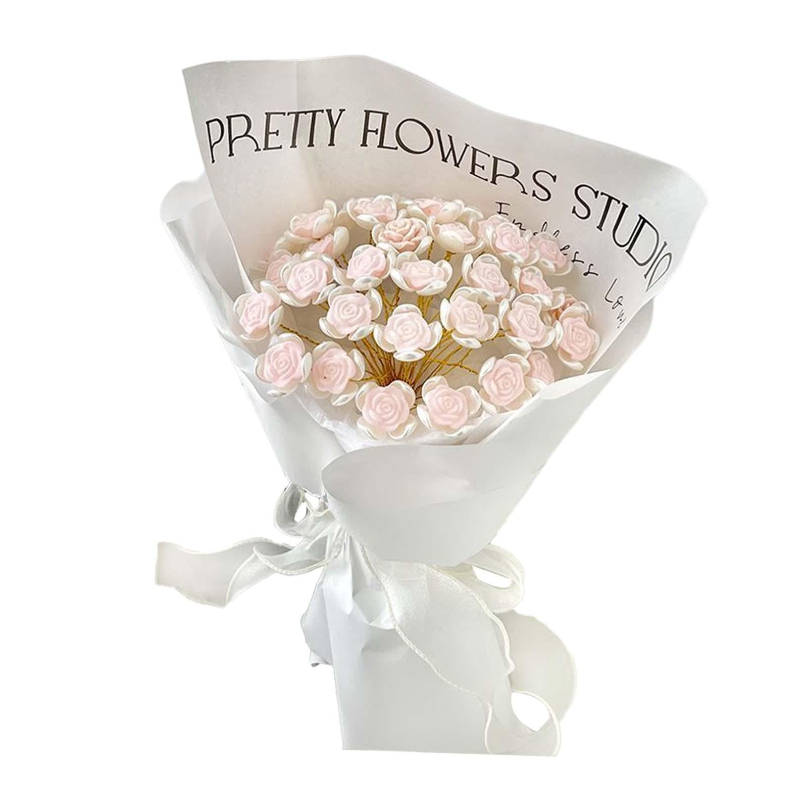 10pcs 35x50cm Love Rose Paper Flower Package Flower Paper Bouquet Diy  Materials Flower Materials