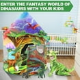 thumbnail image 3 of Nicecastle Dinosaur Kids Tent Play Tent Boys Girls Indoor Outdoor Pop up Tents Foldable Toddler Baby Playhouse Child Playroom Children's Pretend Party Toy Fort House Birthday Gift Kid Tent, 3 of 7