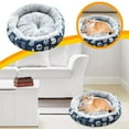 thumbnail image 2 of Round Pet Litter Mat - Cloth Material, Universal for Cats & Dogs, Soft Cozy, Non-Slip Bottom, Machine Washable, Stylish Home Decor, 2 of 6