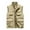 Khaki, variant on Aueoeo Men's Work Jacket Standing Collar Sleeveless Vests Multiple Pockets Outdoor Photography And Sports Jacket Coat