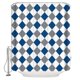 thumbnail image 1 of Cortina de ducha DEKAXID con diseño retro de rombos y cuadros, de alta calidad, impermeable, para baño, estilo sencillo, 1 of 6