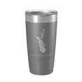 thumbnail image 1 of Lake Arrowhead Map Tumbler Travel Mug Insulated Laser Engraved Coffee Cup Georgia 20 oz Dark Gray, 1 of 1