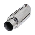 thumbnail image 2 of kanaroous Stainless Steel Car Exhaust Pipe - Improved Exhaust Flowing Easy Installation Car Exhaust Tail silver 2.0 inches, 2 of 6