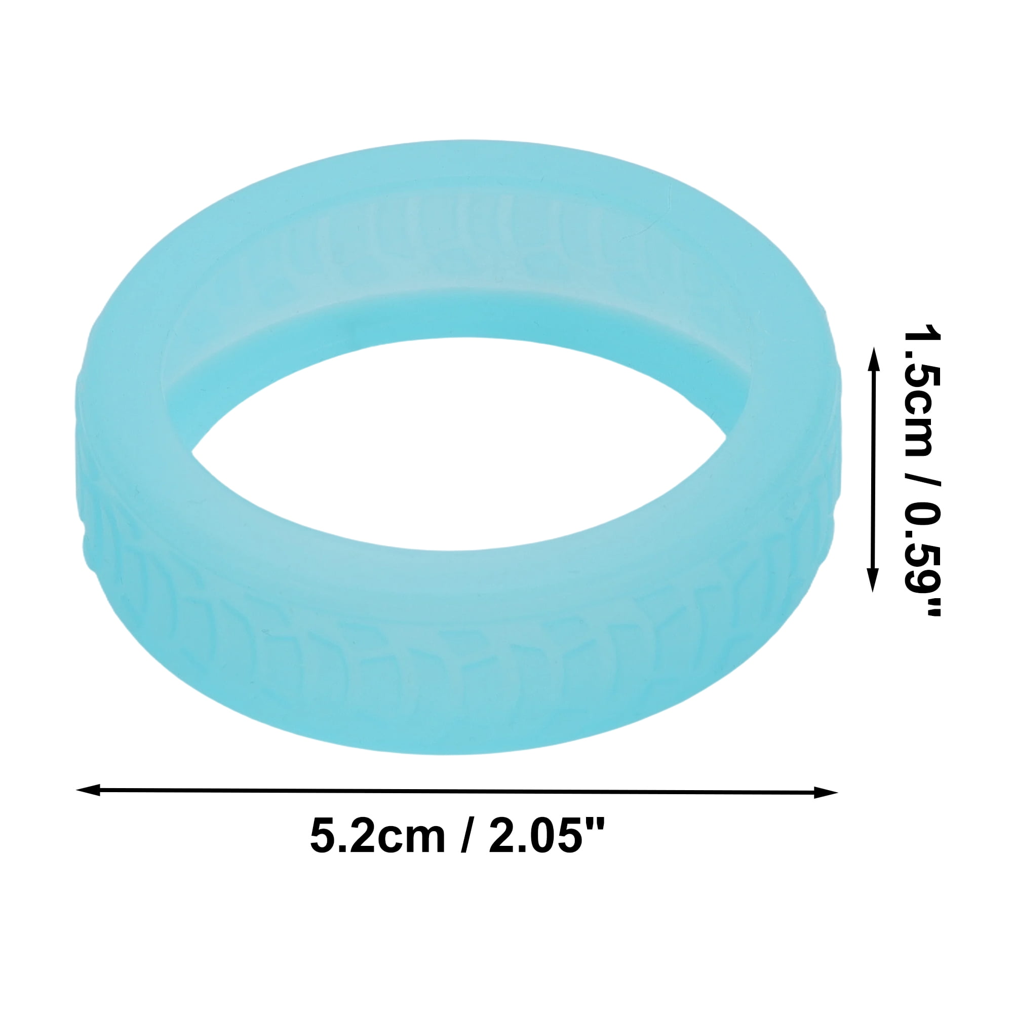 Unique Bargains Durable Convenient Luggage Wheel Covers for Travel 4Pcs Bright Blue
