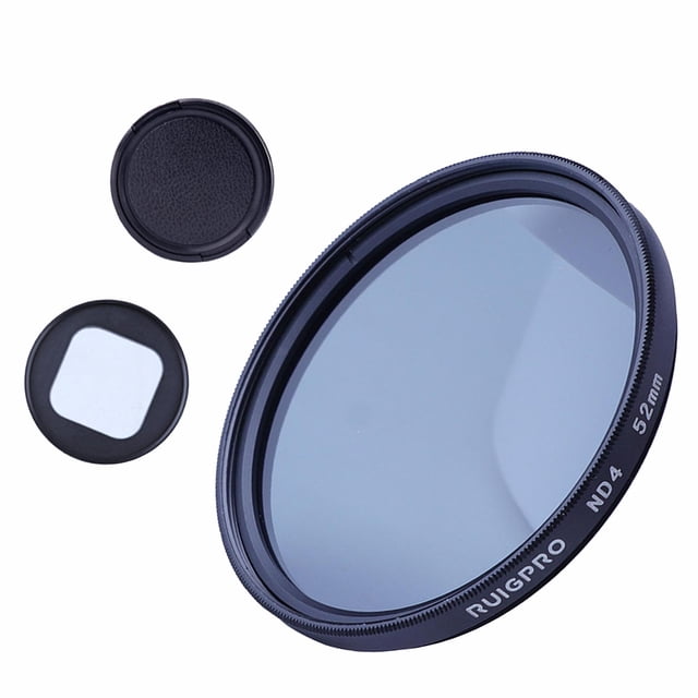 Milaget 52mm Lens Filter Set with Lens Caps Camera Lens Tool with Adapter Parts for ND4
