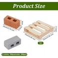 thumbnail image 2 of 200Pcs Mini Cinder Blocks with 1Pc Wood Pallet Mini Bricks Miniature Building Blocks Tiny Bricks Minihouse Accessory for Mini Garden Landscaping Model Architect Buildings -Peru and Light Grey DIY, 2 of 9