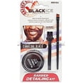 thumbnail image 1 of Black Ice Barber Detailing Kit Enhance Beard Mustache Sharp Hairline Brush Color (Darkest Brown), 1 of 1