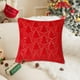 thumbnail image 2 of Funda de almohada navideña con árbol de Santa Claus de felpa 50*50 cm Rojo navideño, Funda de almohada decorativa para sofá cama decoración del hogar funda de cojín funda de almohada familiar 19.68x19, 2 of 3