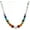 white turquoise, variant on 7 Chakra Necklace for Women Strong Healing Crystal Necklace Genuine Stone Beaded Necklace Energy Meditation Necklace Handmade 20 inches Jewelry Gifts
