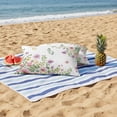 thumbnail image 4 of Pink Spring Floral Outdoor Pillow Covers Pack of 2 Watercolor Botanical Wildflowers Waterproof Throw Pillow Covers Decorative Cushion Cases for Patio Garden Tent Balcony Couch 20x12 inch, 4 of 9