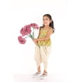 thumbnail image 5 of Ahhaaaa Kids Ethnic Cotton Jaipuri Print Frock Style Kurti with Frill Sleeves and Dhoti Style Salwar for Baby Girls, 5 of 5