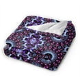 thumbnail image 6 of Kaleidoscope Flower Throw Blanket,Super Soft Anti-Pilling Flannel Bed Blankets, 80"x60", 6 of 8