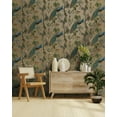 thumbnail image 4 of Gold Climbing Peacock & Climbing Florals Tropical Wallpaper, 4 of 4