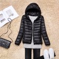 thumbnail image 1 of Women Puffer Jacket 15 Colors Plus Size Ultra Lightweight Packable Hooded Down Coats, 1 of 6