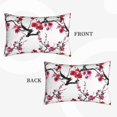 thumbnail image 4 of Naloa Cherry Blossoms Pillowcase, Throw Pillowcase, Wrinkle-Free, Stain-Resistant with Hidden Zipper for Bedroom Sofa - 14"x20", 4 of 9
