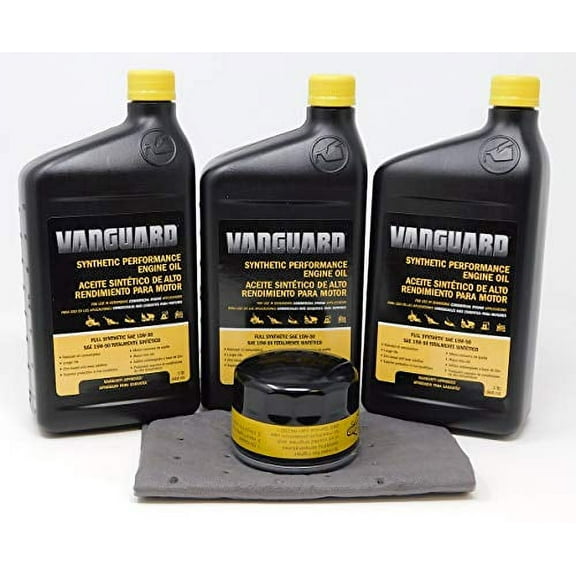 Briggs & Stratton 15W-50 (3 Quarts) Full Synthetic Vanguard Engine Oil Change Kit