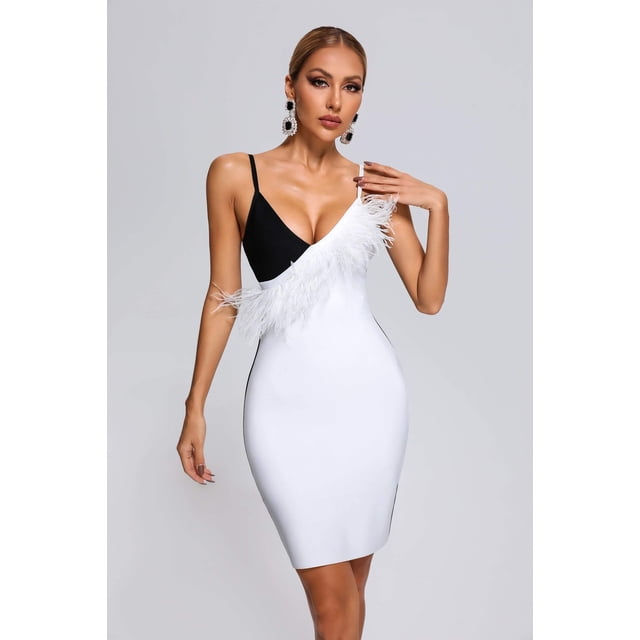 Vestido Bellabarnetten Pola Feather Minivendaje
