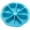Sky Blue, variant on Silicone Baking Mold, Oimcto 8 Cavity Non-Stick Pan for Pizza, Cake, Cornbread, Scone and Soap, Heat Resistant, Easy Demold Reusable, DIY Kitchen Baking tool, Blue