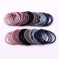 thumbnail image 1 of 50Pcs Simple Chic Scrunchy Elastic Hair Rope Ring Wholesale Girls Rubber Band Without Seam Hair bands Hair Accessories7 He Qiyong unisex, 1 of 1