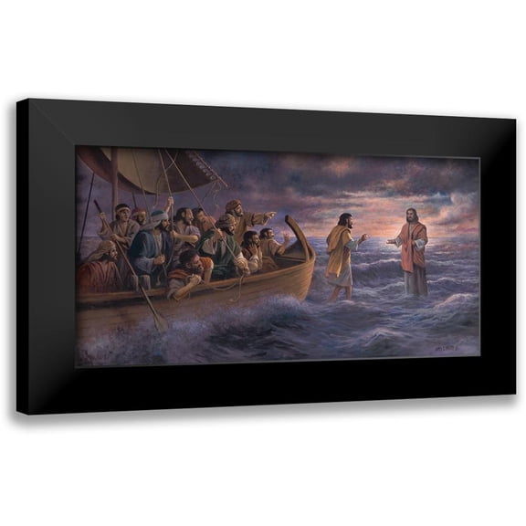 Seward, James 14x9 Black Modern Framed Museum Art Print Titled - Be Not Afraid