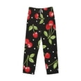thumbnail image 4 of Daiia Sweet Red Cherry Men's Sleep Pant with Pockets and Drawstring,Pajama Pants-Medium, 4 of 9