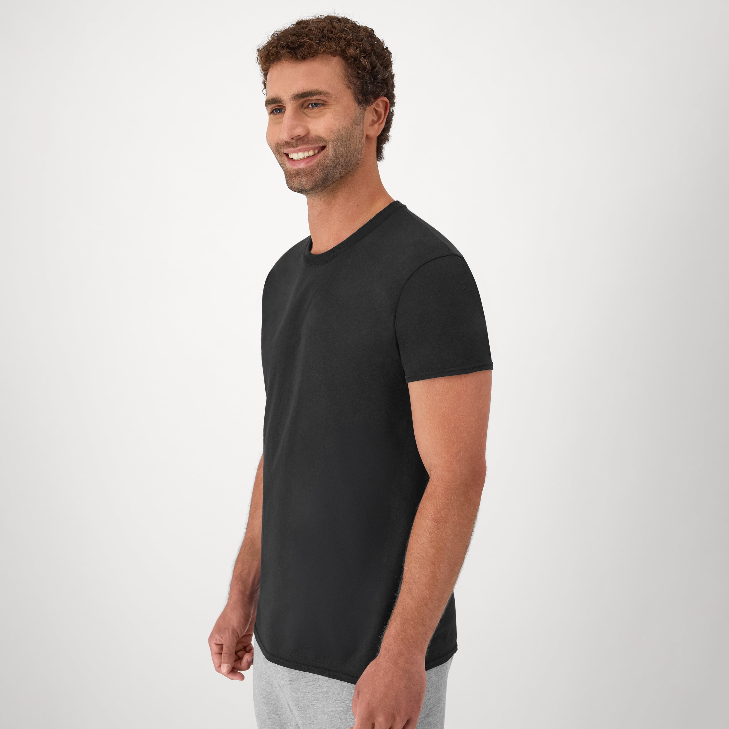 Undershirt Crewneck T-Shirt Pack, 12-Pack, Breathable Cotton, Moisture Wicking