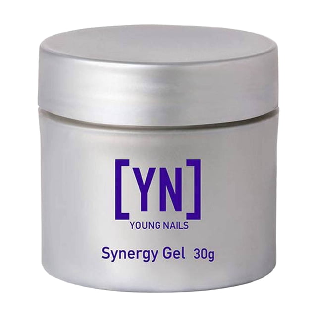 Gel de construcción Young Nails Synergy Gel System - Gel de construcción duro Adhesión y fuerza superiores Constructor de gel de uñas estructurado - Gel de construcción transparente 30 g
