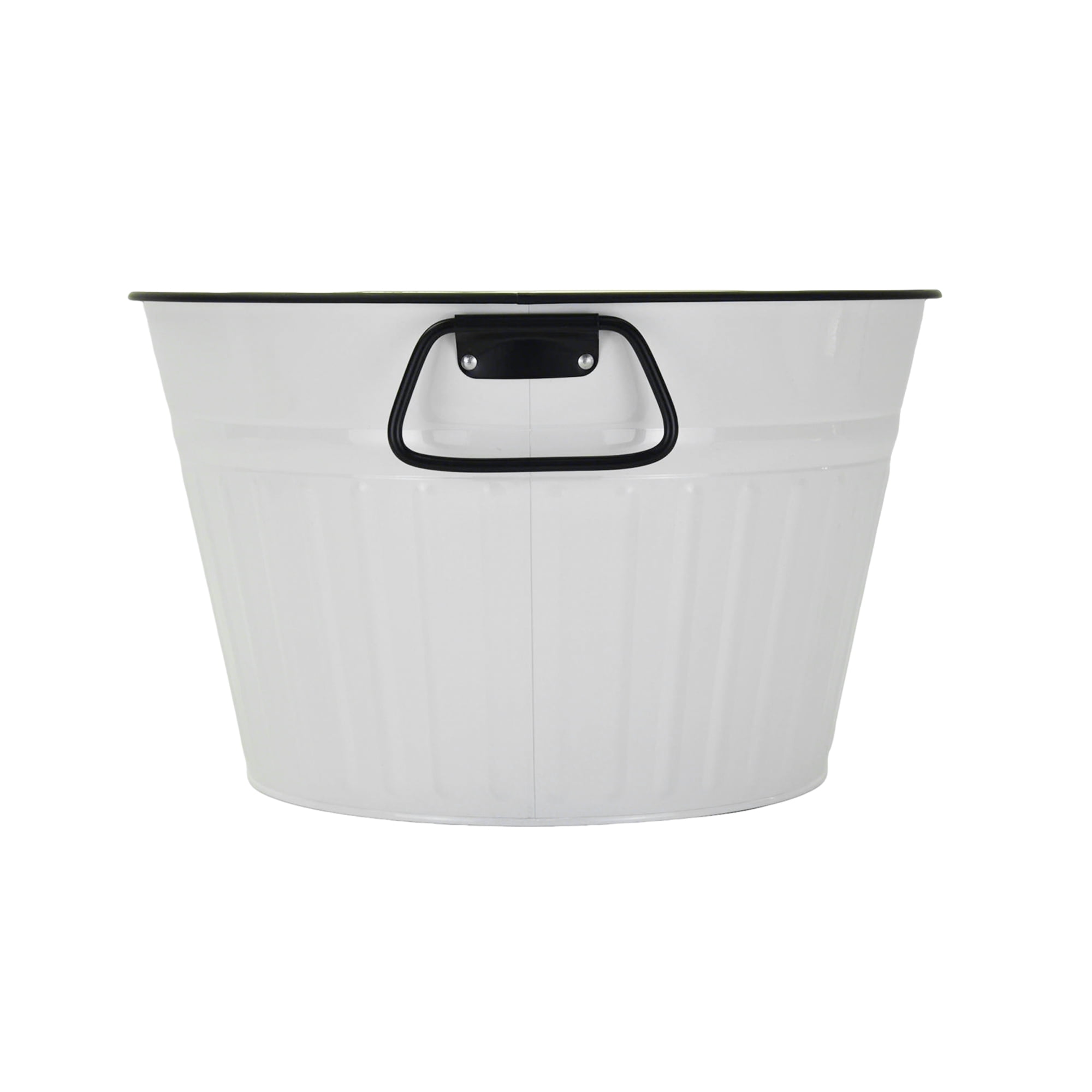 Hometrends White Round Tub,Dia 15"