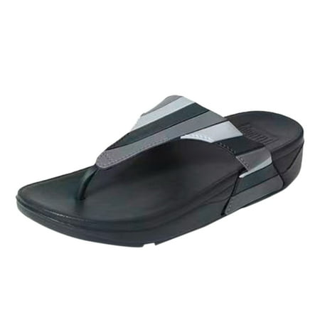 

Woman Sandals Metal Upper Slipper Flat Flip Flop With Four Color Casual Shoes Footwear