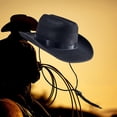 thumbnail image 3 of Sombrero de vaquero Colco sombrero de vaquero negro, 3 of 7