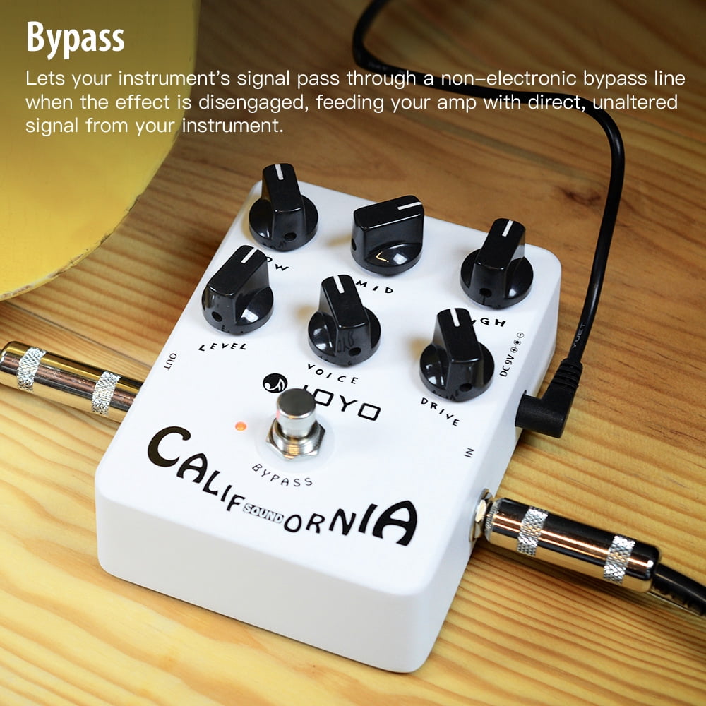 JOYO JF-15 California Sound Guitar Pedal Amp Simulator From Overdrive to Distortion