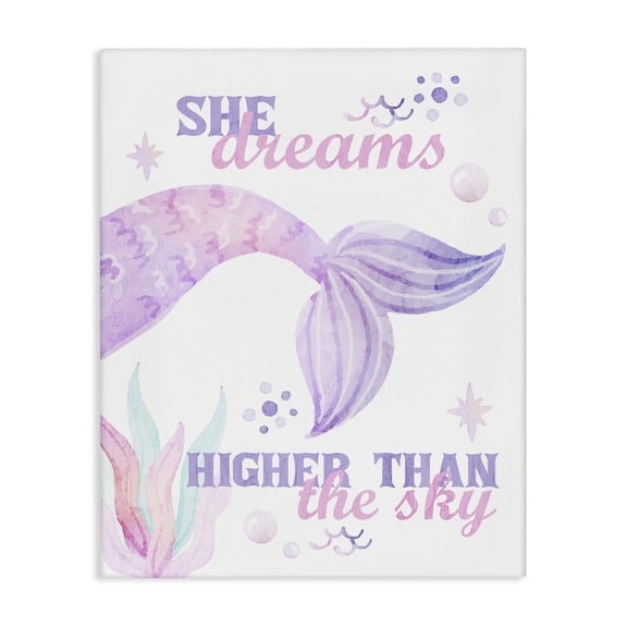 She Dreams Higher Than The Sky Canvas Wall Art, design by Kim Allen