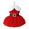 thumbnail image 1 of Vestidos de Navidad para perros pequeños, ropa de Cosplay de Navidad, falda de forro polar para perros, vestido de gato para mascotas, vestido de cachorro de princesa de lujo, 1 of 4