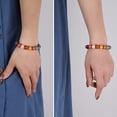 thumbnail image 5 of 2 pack Bracelet Colorful Ceramic Simple Ethnic Style Variety of Shapes Elastic Hand Chain for Women Girls, 5 of 5