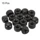 thumbnail image 3 of Tuerca de Capucha Acorn M5 Uxcell Cubierta de Tornillo Tapas Insertar Rosca Femenina Estriada Negra 15 Paquete, 3 of 7