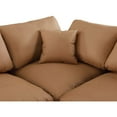 thumbnail image 6 of Meridian Furniture Comfy Cognac Faux Leather Modular Sectional, 6 of 11