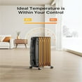 thumbnail image 4 of Basic Electric Oil Filled Radiator,black space heater, 26.10 x 14.20 x 11.00, 4 of 4