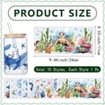thumbnail image 2 of 10 Sheets Sea Animals PVC Rub on Transfer Stickers Waterproof Cup Wrap Transfer Decals Mixed Shapes 240x110mm, 2 of 9