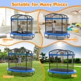 thumbnail image 5 of 4×6FT Toddler Trampoline for Kids 3+, SHINPT Kids Trampoline with 770lbs Weight Capacity, Mini Trampoline Indoor/Outdoor, Small Trampoline for Kids with Adjustable Gymnastics Bar and Basketball Hoop, 5 of 10