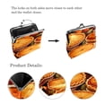 thumbnail image 3 of Thanksgiving Pie Elegant Travel Wallet with 0.7 Microfiber Zinc Alloy Jaws for Coins and Cards - 4.3x4.7 in/11x12 cm Compact Size, 3 of 7