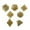 Yellow, variant on Milaget 7 PCS Antique Acrylic Polyhedral Dice DND RPG Role Playing Game Toys White