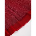 thumbnail image 6 of iiniim Kids Girls Shiny Rhinestones Long Sleeve Mesh Splice Figure Ice Skating Leotard Dress Burgundy 16, 6 of 7