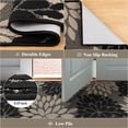 thumbnail image 3 of MeyJey 2'x8' Runner Rug for Hallway, Floral Non Slip Washable Rug for Entryway, Kitchen, Laundry Room, Black Beige, 3 of 7
