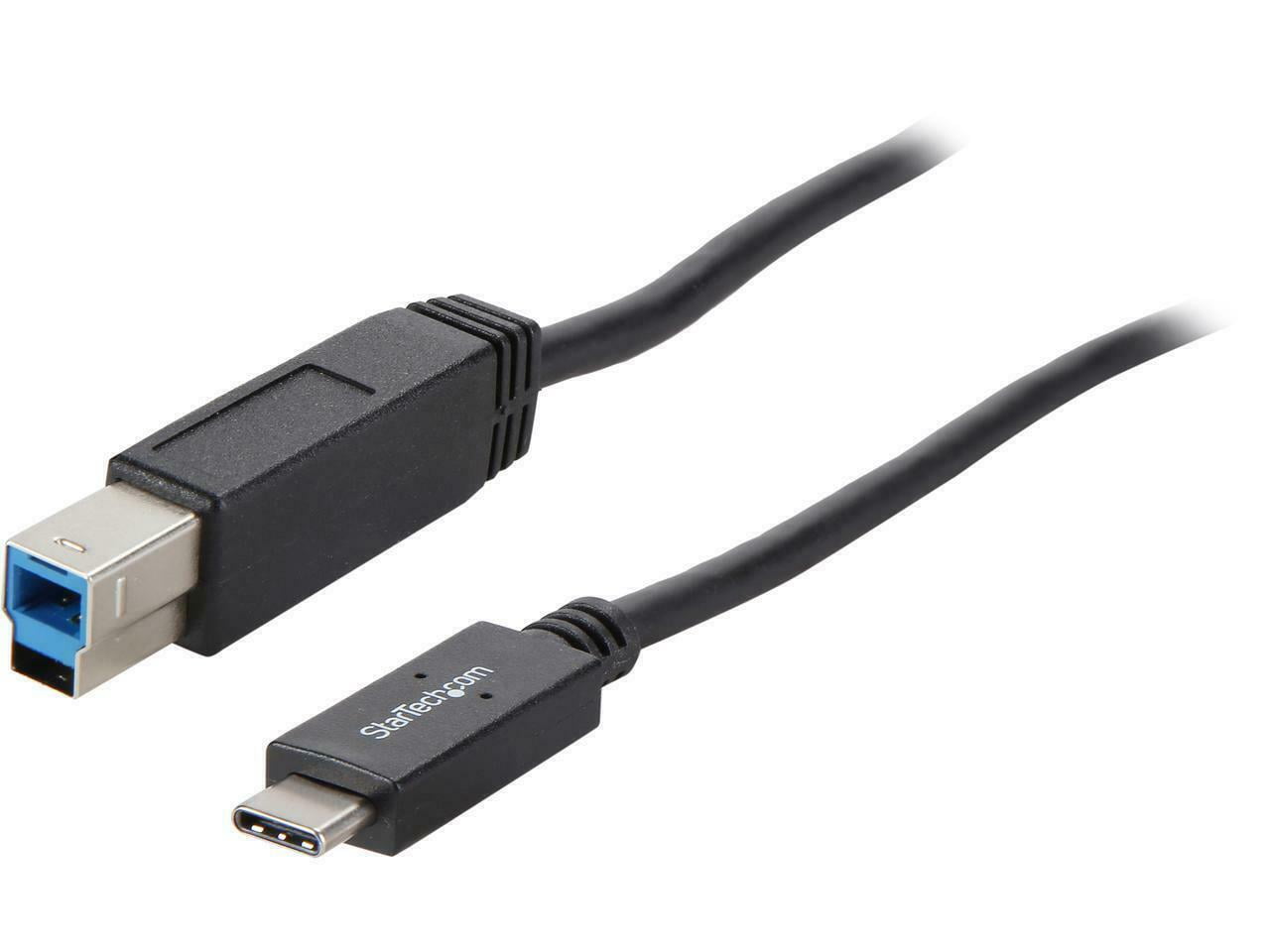 STARTECH USB315CB2M USB C to USB B Printer Cable 6 ft / 2m USB C Printer