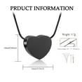 thumbnail image 2 of Cremation Jewelry for Ashes - Heart Pendant Memorial Urn Necklace Ashes Holder Stainless Steel Personalized Customization Keepsake, 2 of 7
