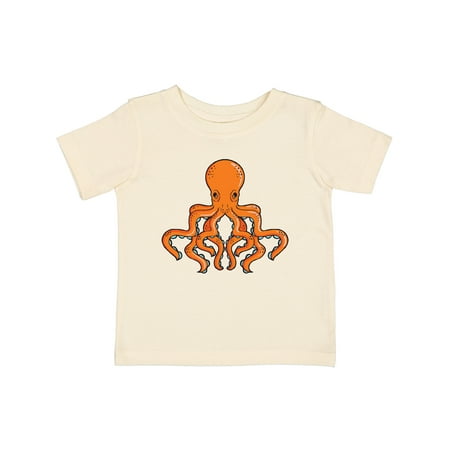 

Inktastic Orange Octopus Gift Baby Boy or Baby Girl T-Shirt