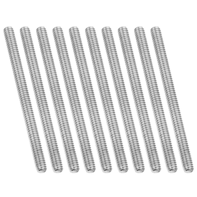 Uxcell 5/16"-18 Fully Threaded Rod, 10Pcs 3.9" Length 304 Stainless Steel Thread Screw