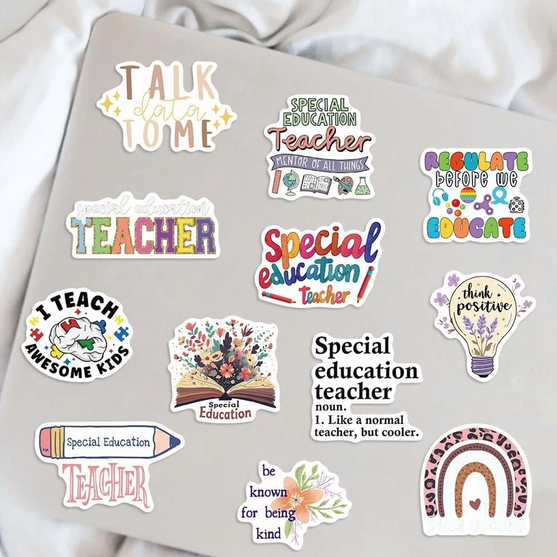 BUTTERFLY- 50Pcs Special Education Stickers For Adults, Teens, Teachers,Cartoon