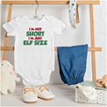 thumbnail image 2 of Christmas I'm Not Short Just Elf Size Romper Boys or Girls Infant Baby Brisco Brands 24M, 2 of 6