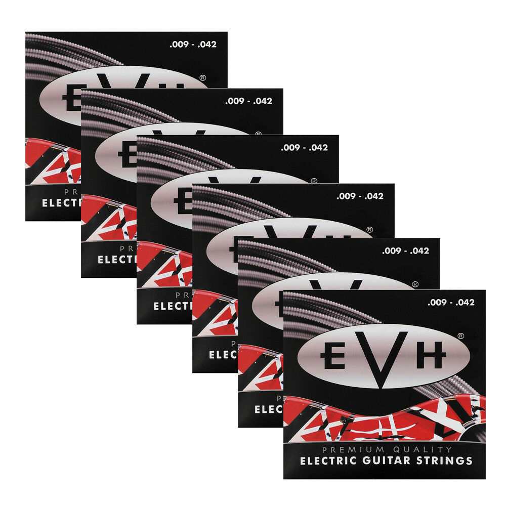 6Pack of EVH 942 Eddie Van Halen Premium Electric Guitar Strings (09